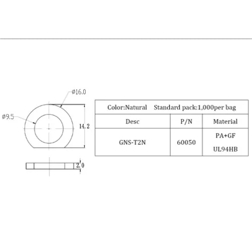 GNS-T2N / Lavadora | Gecko Fastener GmbH