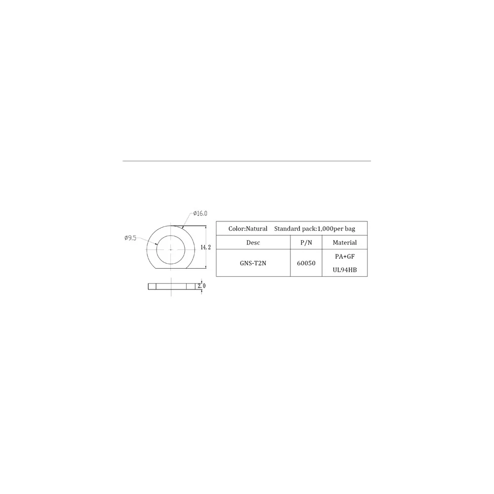 GNS-T2N / Sluitring | Gecko Fastener GmbH