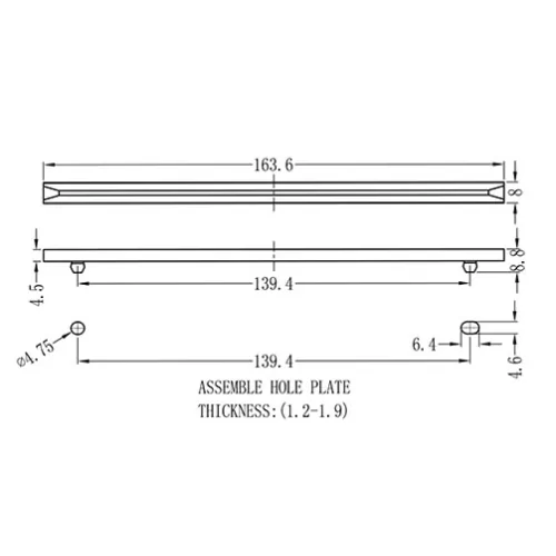 GCG-001 / RCG | Guía horizontal para placas de circuito impreso