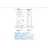 Cupped Reverse Locking Circuit Board Support