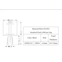 GUSR1132 / USR-1132 / Schroefnagels | Gecko Fastener GmbH 2