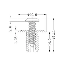 GUSR1133 / USR-1133 / Rivets à vis - Rivets à percussion | Americom 2