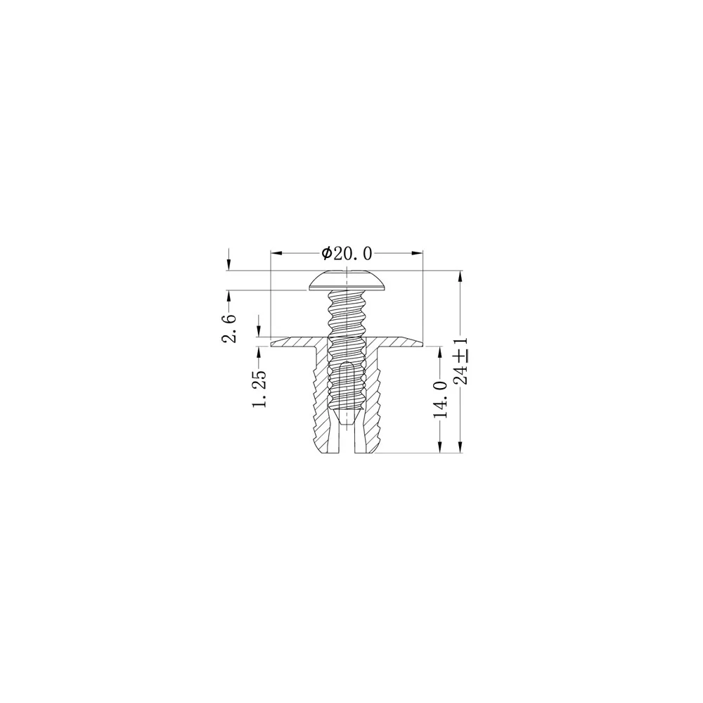 GUSR1133 / USR-1133 / Self-tapping rivets - Impact rivets | Americom