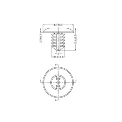 G1533887 | Clavo a presión, sujeción de abeto | Gecko Fastener GmbH 2