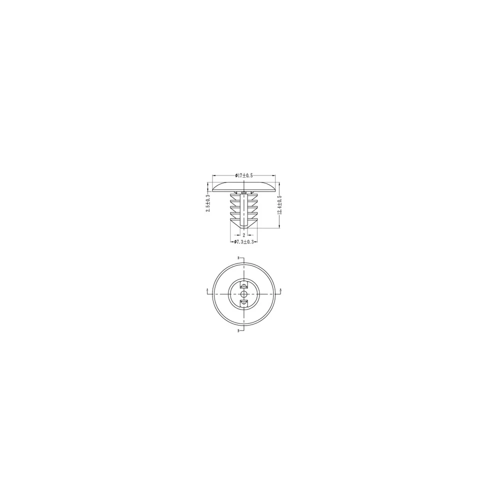 G1533887 | Clou à encliqueter, fixation de sapin | Gecko Fastener GmbH