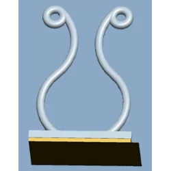 GKLB-350 / KLB / Zelfklevende kabeldraaier | Gecko Fastener GmbH 2