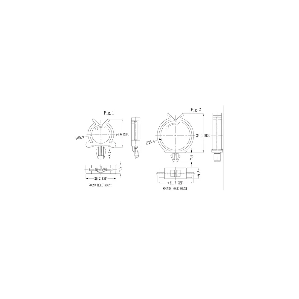GRWS / RWS | Runder Kabelsattel für Leiterplatte | Gecko Fastener GmbH