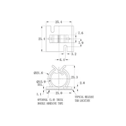 GRWSB / RWSB | Runder Kabelsattel | Gecko Fastener GmbH 2