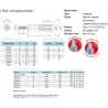 22xSTx Series - Zeskant, Afstandsbout, Afstandsbout, Zelftappende draad, Staal #2