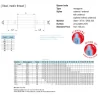 42x series - hexagon, spacer, spacer bolt, steel, male/female thread #2