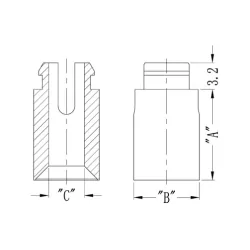 Afstandshouder zelfhoudend M4 / SSRS8 / GSSRS8 ★ Gecko Fastener GmbH 2