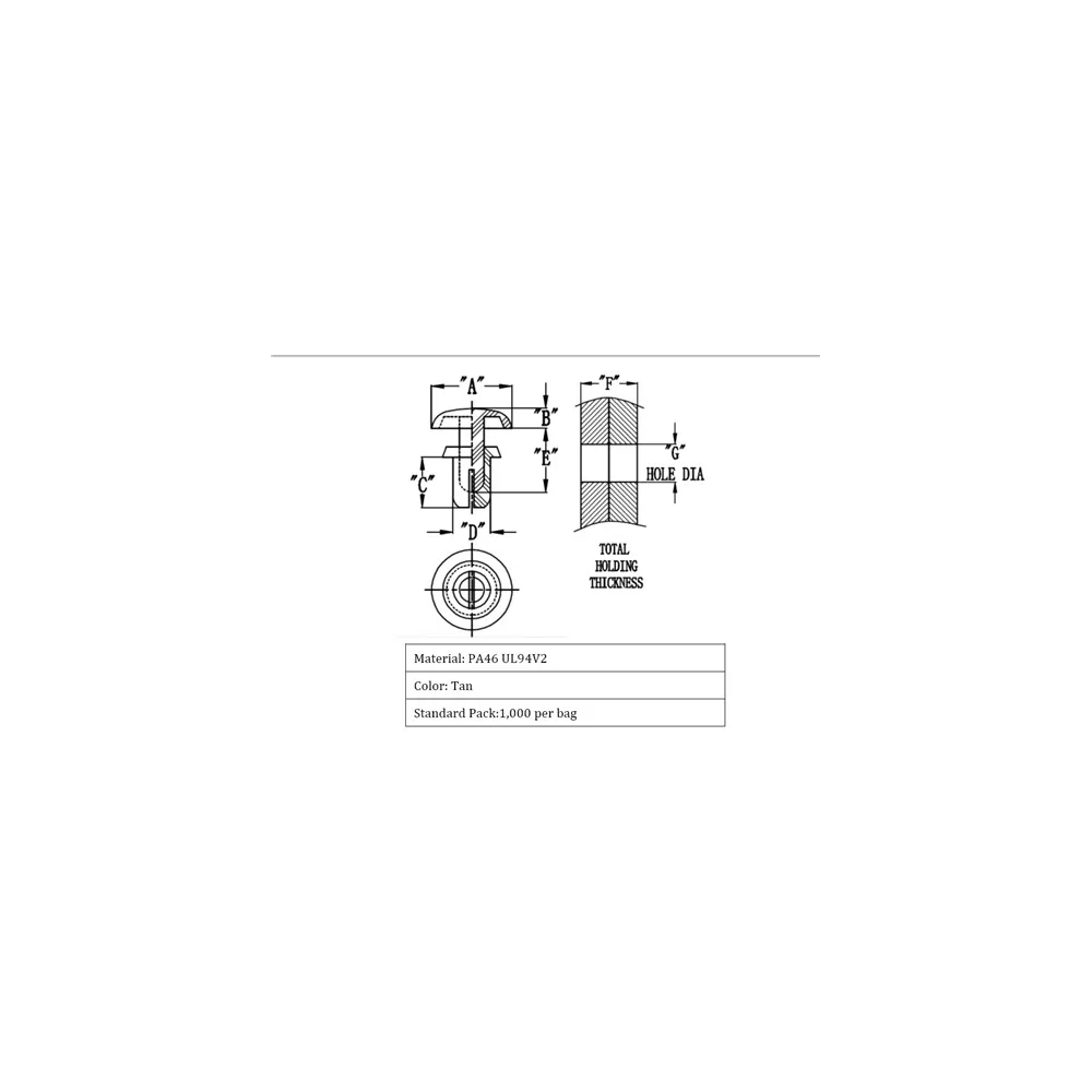 GRHR2024 / Hochtemperatur Spreiznieten | Gecko Fastener GmbH
