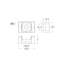 GFTH-13R-01 / FTH-13 | Base di montaggio | Gecko Fastener GmbH 2