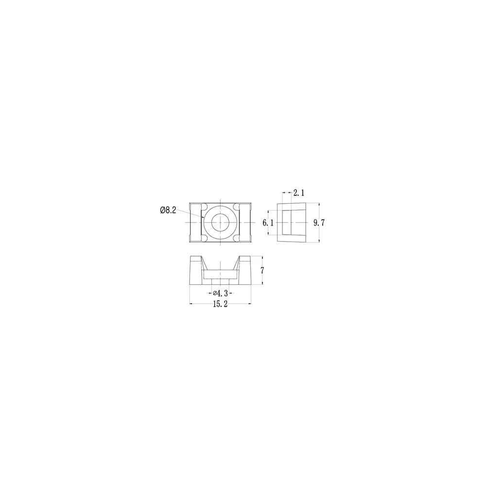 GFTH-13R-01 / FTH-13 | Base de montaje | Gecko Fastener GmbH