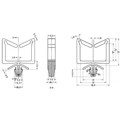GAWS / WWS-A / Miniatuurkabelhouder | Gecko Fastener GmbH 2