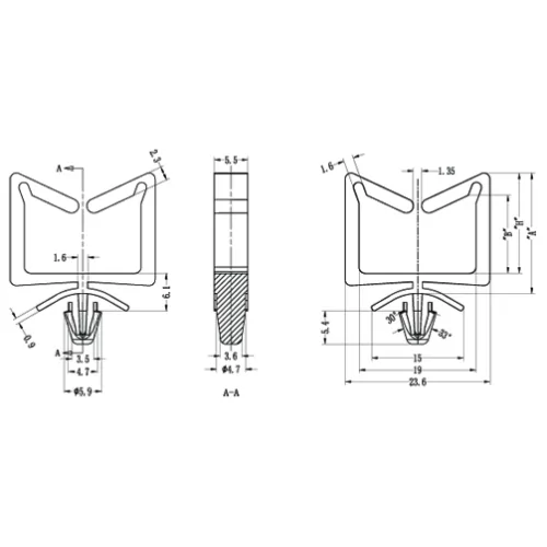 GAWS / WWS-A / Miniature cable holder | Gecko Fastener GmbH