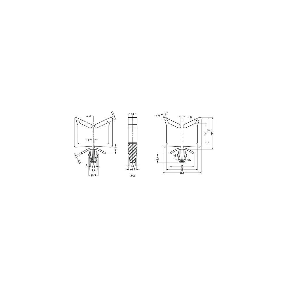 GAWS / WWS-A / Miniature cable holder | Gecko Fastener GmbH