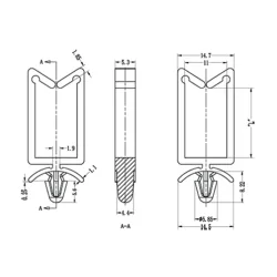 Serie GAWS / Portacavi miniaturizzati ★ Gecko Fastener GmbH 2