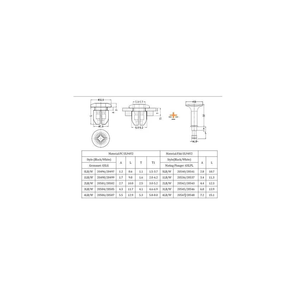 GSLG / SLB / SLG | Rivetti espandibili, rimovibili | Gecko Fastener GmbH