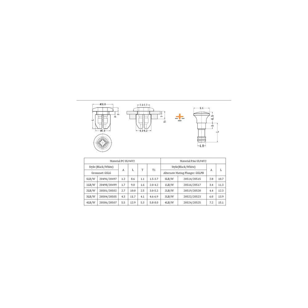GSLG / SLB / SLG | Spreiznieten wiederlösbar | Gecko Fastener GmbH