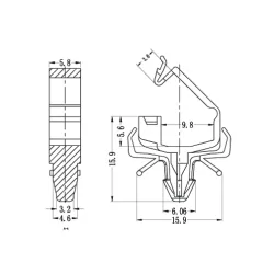 GSLWS-02 Afsluitbaar kabelzadel en uitbreidingsanker | Gecko Fastener GmbH 2
