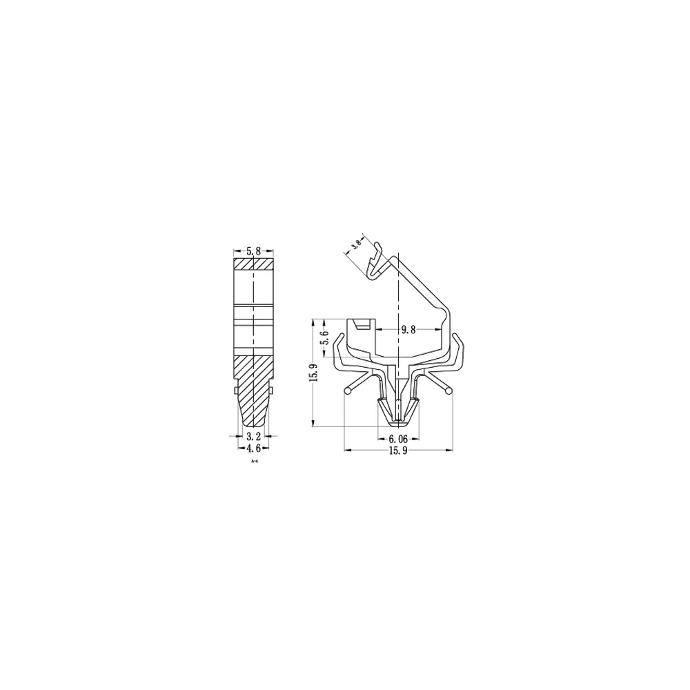 GSLWS-02 | Kabelsattel verriegelbar und Spreizanker | Gecko Fastener GmbH