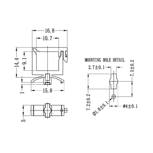 GWSLT-9 / WSLT-9 | Kabelhalter verriegelbar | Gecko Fastener GmbH