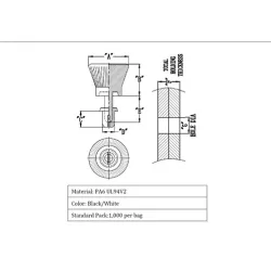 GRT3035B / Afneembaar met draaiknop | Gecko Fastener GmbH 2