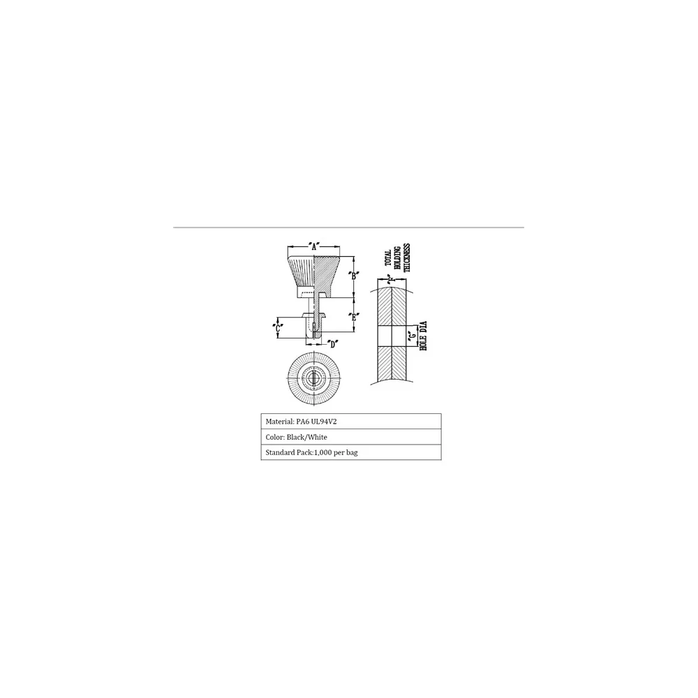 GRT3035B / Desmontable con mando giratorio | Gecko Fastener GmbH