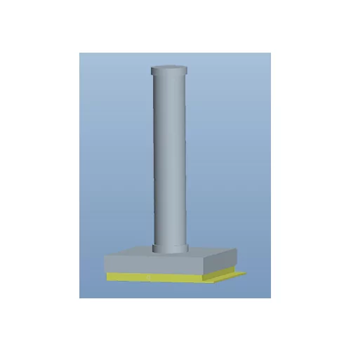 GPSBM / PSBM / Distanciador con base adhesiva | Gecko Fastener GmbH