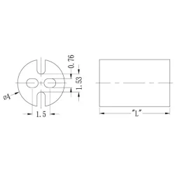 GLEDS1 / LEDS1 | LED spacer, round | Gecko Fastener GmbH 2