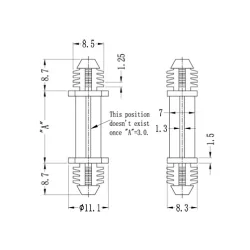 GBHDF / BHDF / Spacer for blind hole mounting | Gecko Fastener GmbH 2
