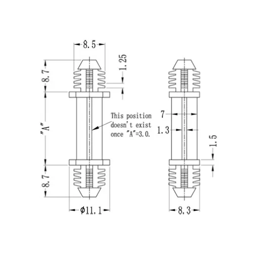 GBHDF / BHDF / Spacer for blind hole mounting | Gecko Fastener GmbH