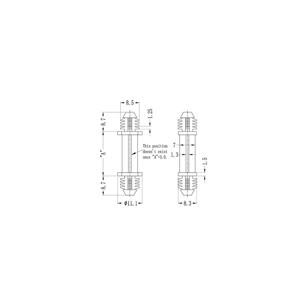 GBHDF / BHDF / Spacer for blind hole mounting | Gecko Fastener GmbH