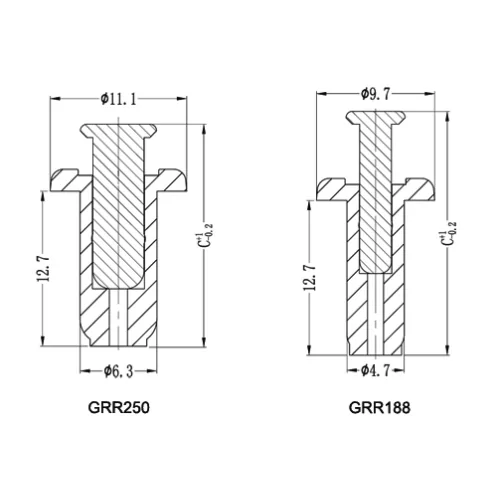 GRR | Rivetto rimovibile | Gecko Fastener GmbH