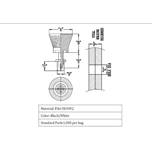 GRT4050B / SRT | Spreiznieten zum einfachen Öffnen | Gecko Fastener GmbH