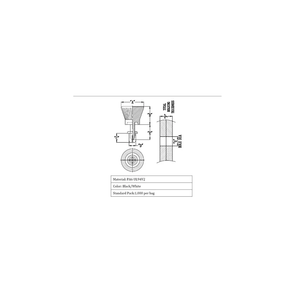 GRT4050B / SRT | Uitzetbare klinknagels, verwijderbaar | Gecko Fastener GmbH