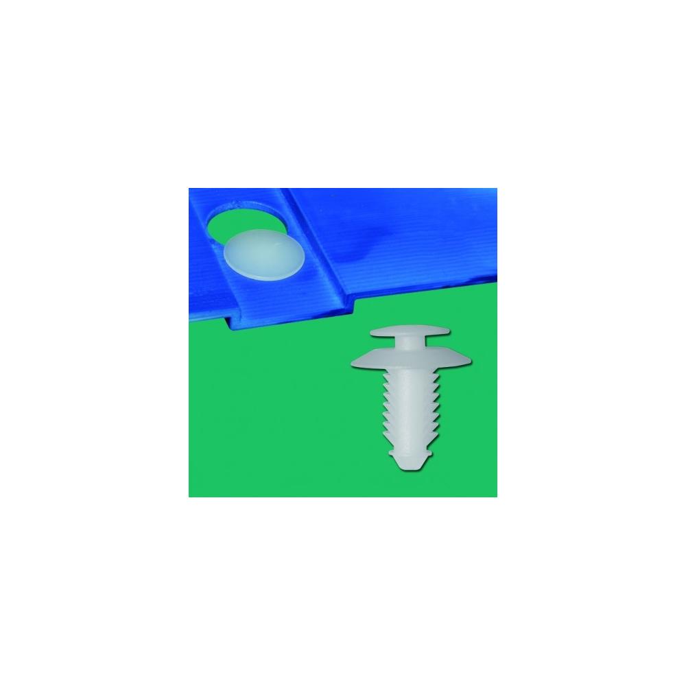 GMBDA-24 - Clip para canoa, plástico, color natural | Gecko Fastener GmbH