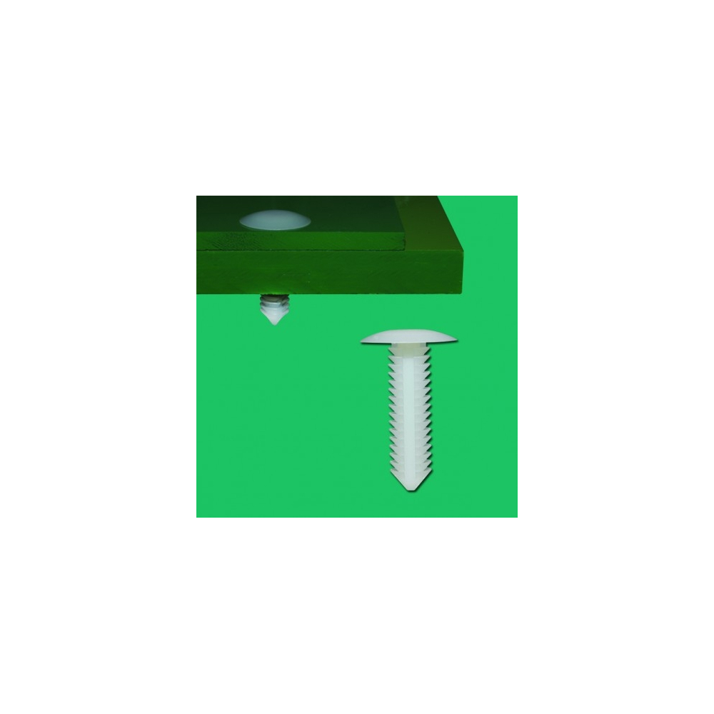 GMBTR-32 - Canoe Clip, Plastic, Natural | Gecko Fastener GmbH