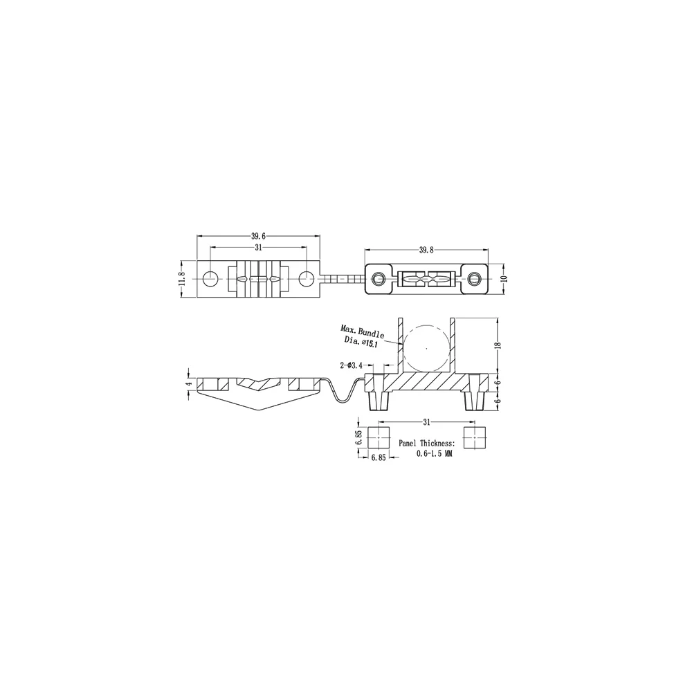 GHMCC-1 / HMCC-1 | Kabel-Zugentlastung | Gecko Fastener GmbH