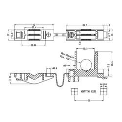 GHMCC-4 / HMCC-4 | Trekontlasting voor kabels | Gecko Fastener GmbH 2