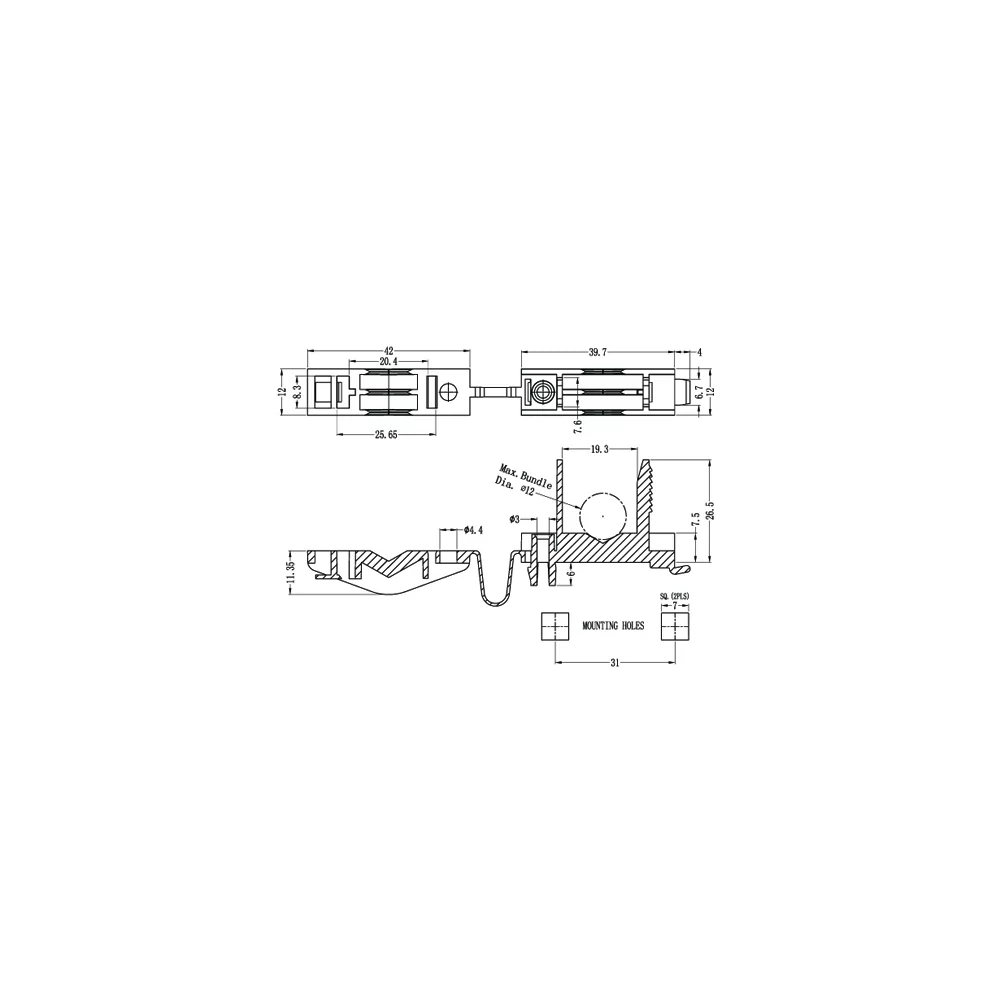 GHMCC-4 / HMCC-4 | Décharge de traction de câble | Gecko Fastener GmbH