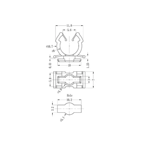 GH-63 | Round cable clamp | Gecko Fastener GmbH