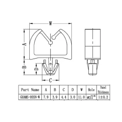 GUAMS | Miniaturkabelhalter | Gecko Fastener GmbH 2