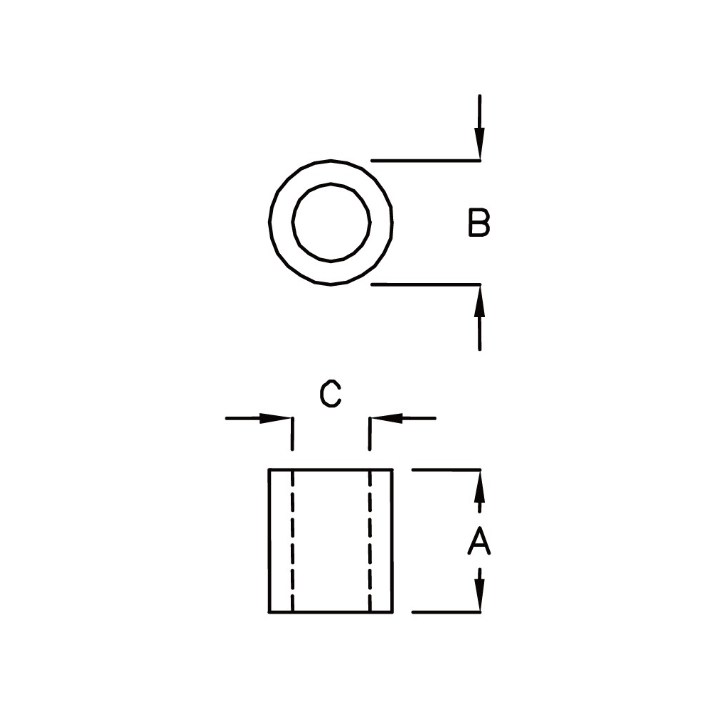 G101A - Round Spacer Support | Gecko Fastener GmbH
