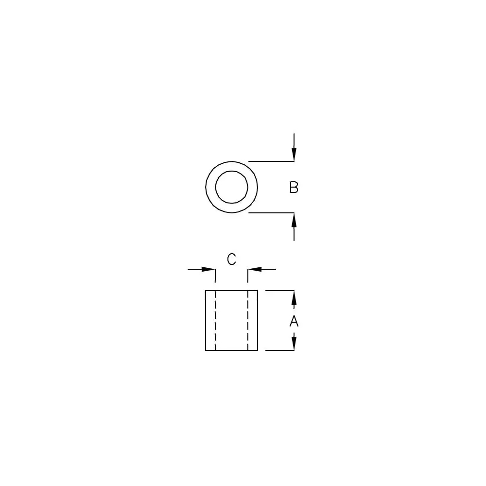 G103C - Support d'entretoise rond | Gecko Fastener GmbH