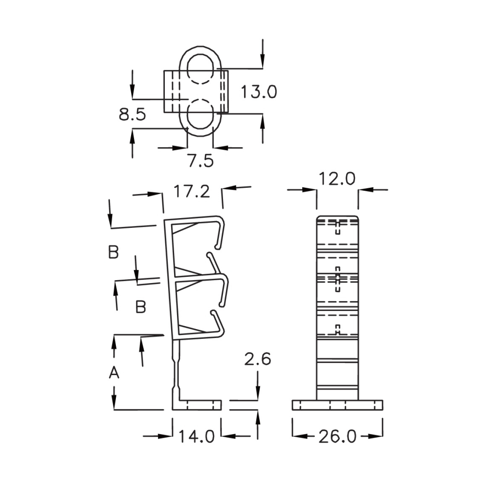 G2CH-15 - Kabelhalter (Wire Saddle) | Gecko Fastener GmbH
