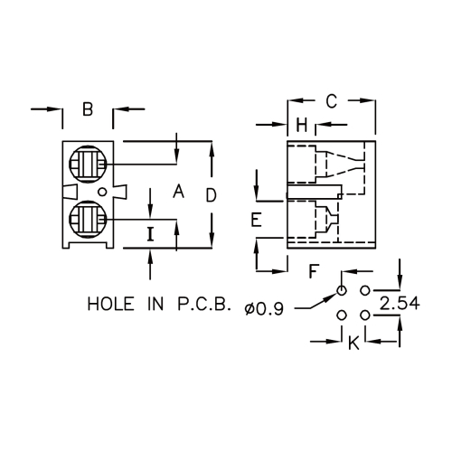 G2LED-3F - Alloggiamento per LED | Gecko Fastener GmbH