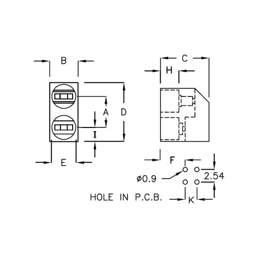 G2LED-5 - Carcasa para LED | Gecko Fastener GmbH