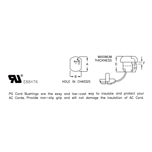 G2RF-2 - Strain Relief Bushing | Gecko Fastener GmbH